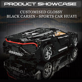 1: 8 Bugatti La Voiture Noire Building Sets with Remote Control, Electric Lifting Chassis, Electric Door (4688 Pcs) - BAV BRICK